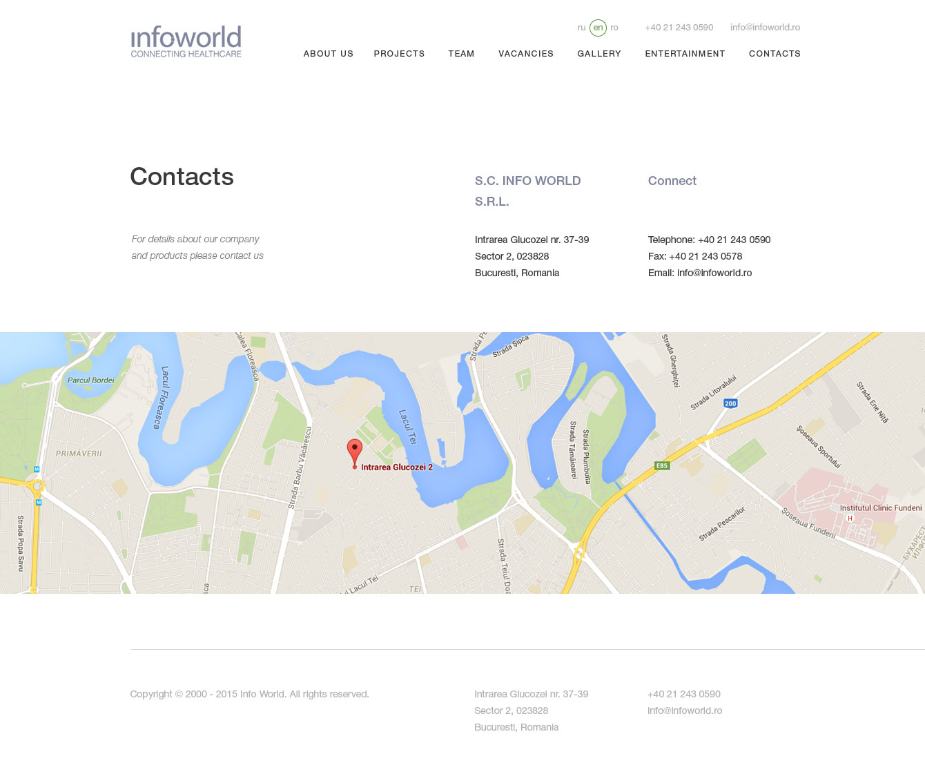 Website for Infoworld Company