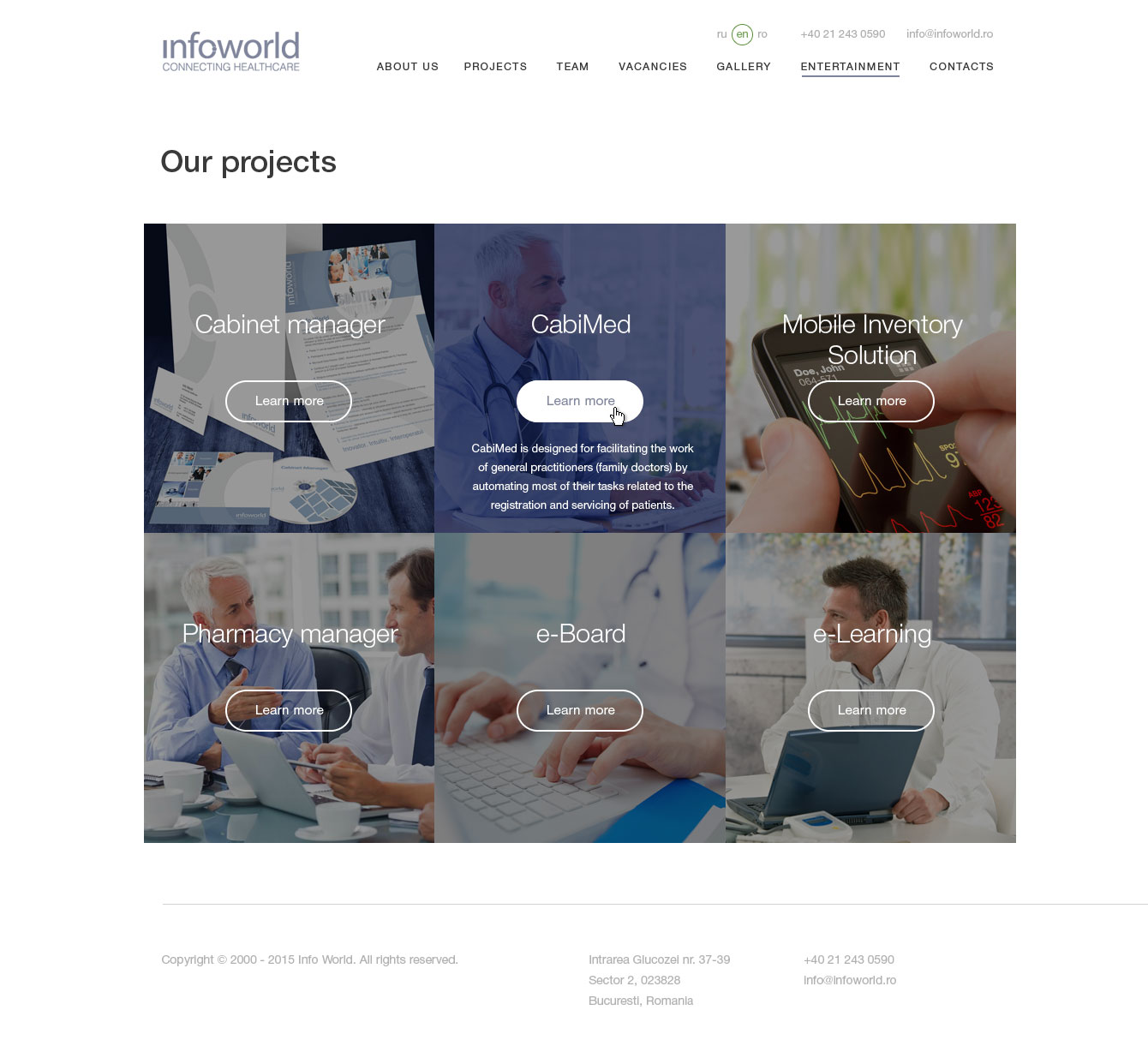 Website for Infoworld Company