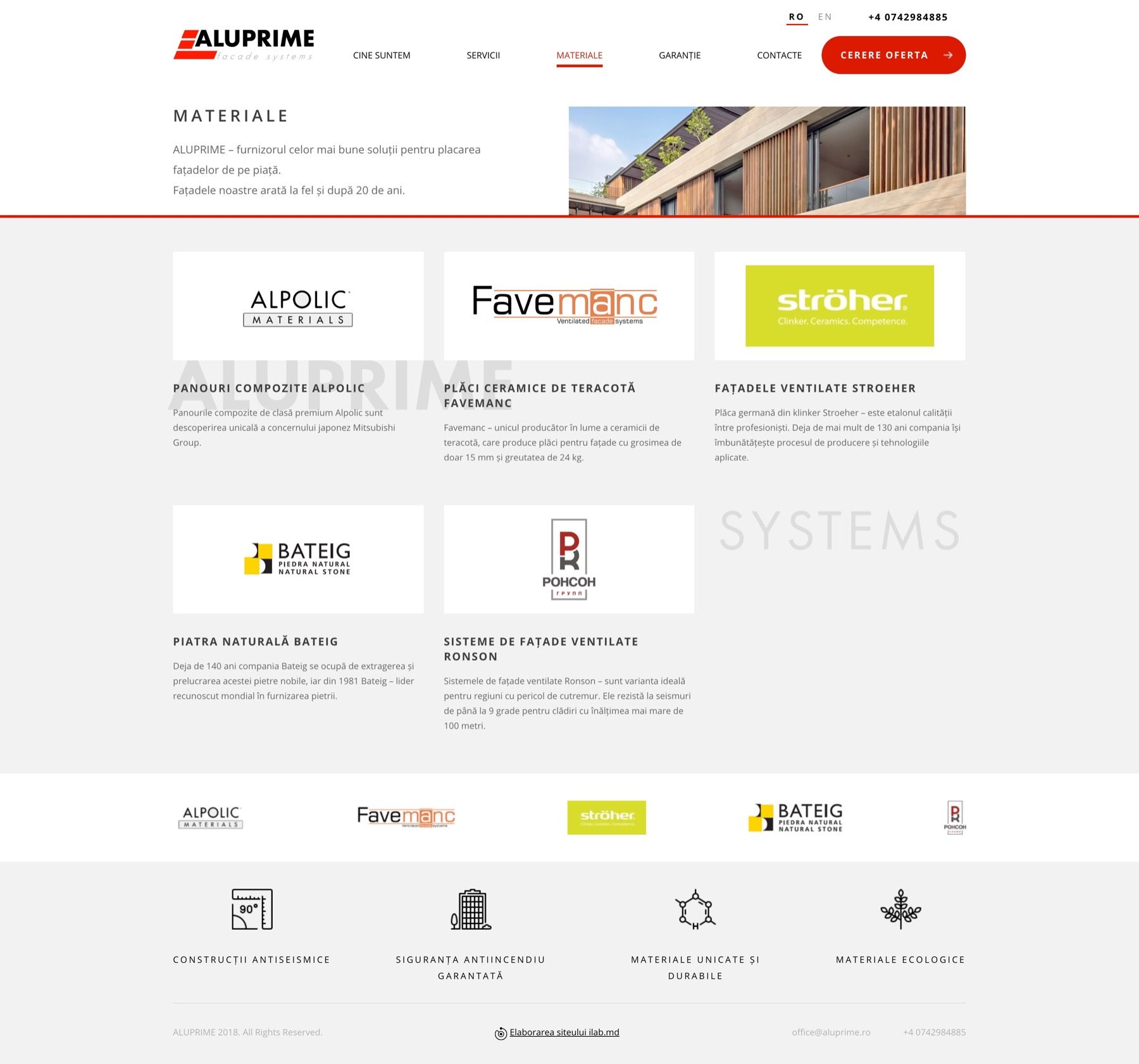 Website for Euroline-Construct